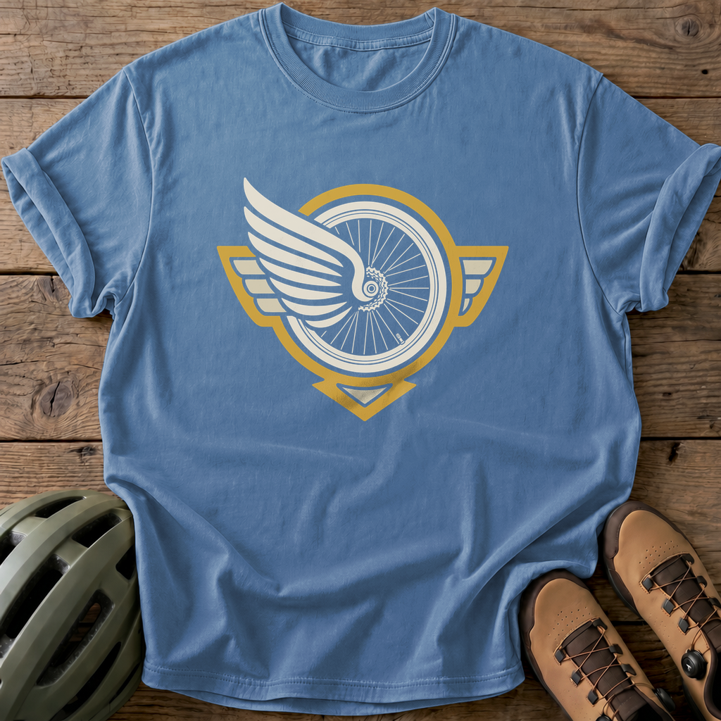 Winged Wheel Tee — blue-jean