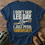 Pedal Through It Tee — navy