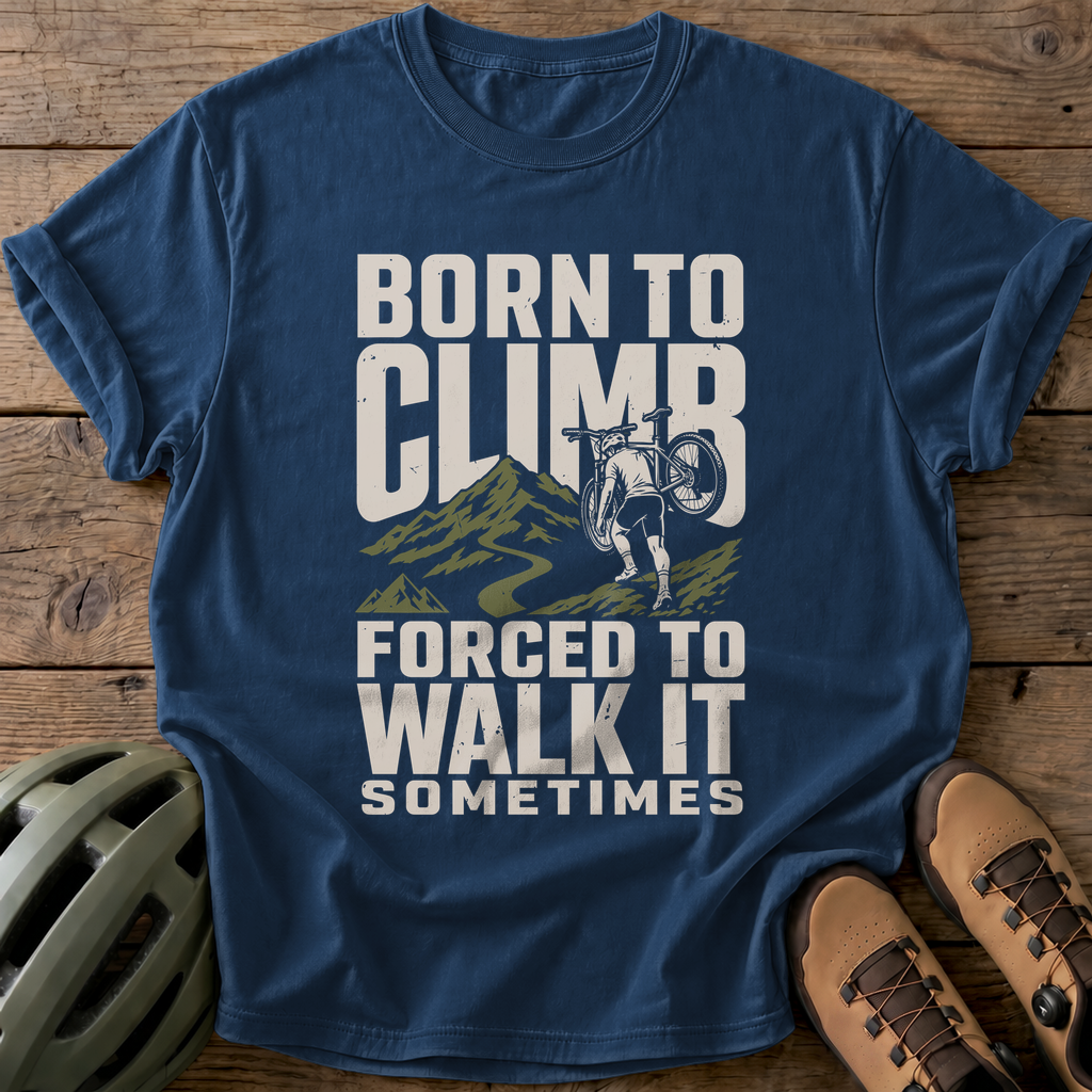 Born To Climb Tee — navy