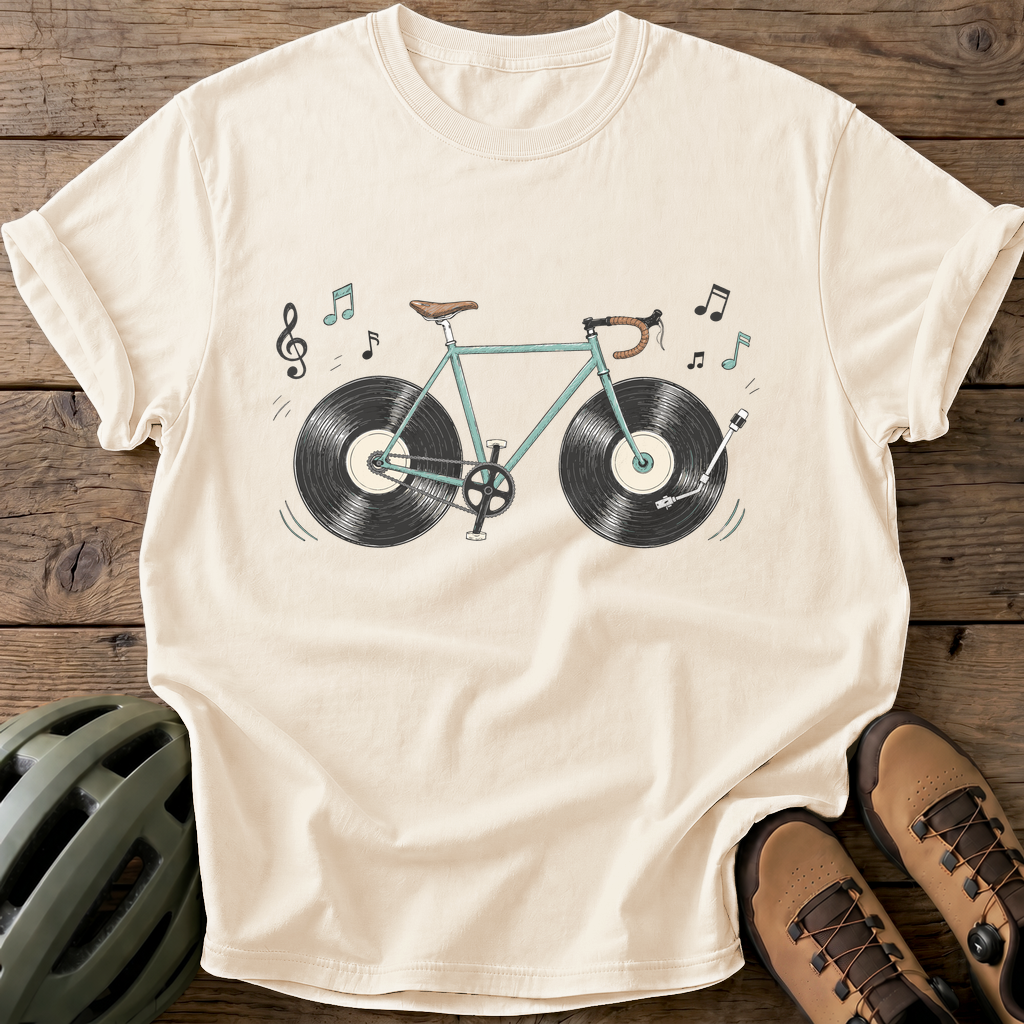 Vinyl Wheels Tee — ivory