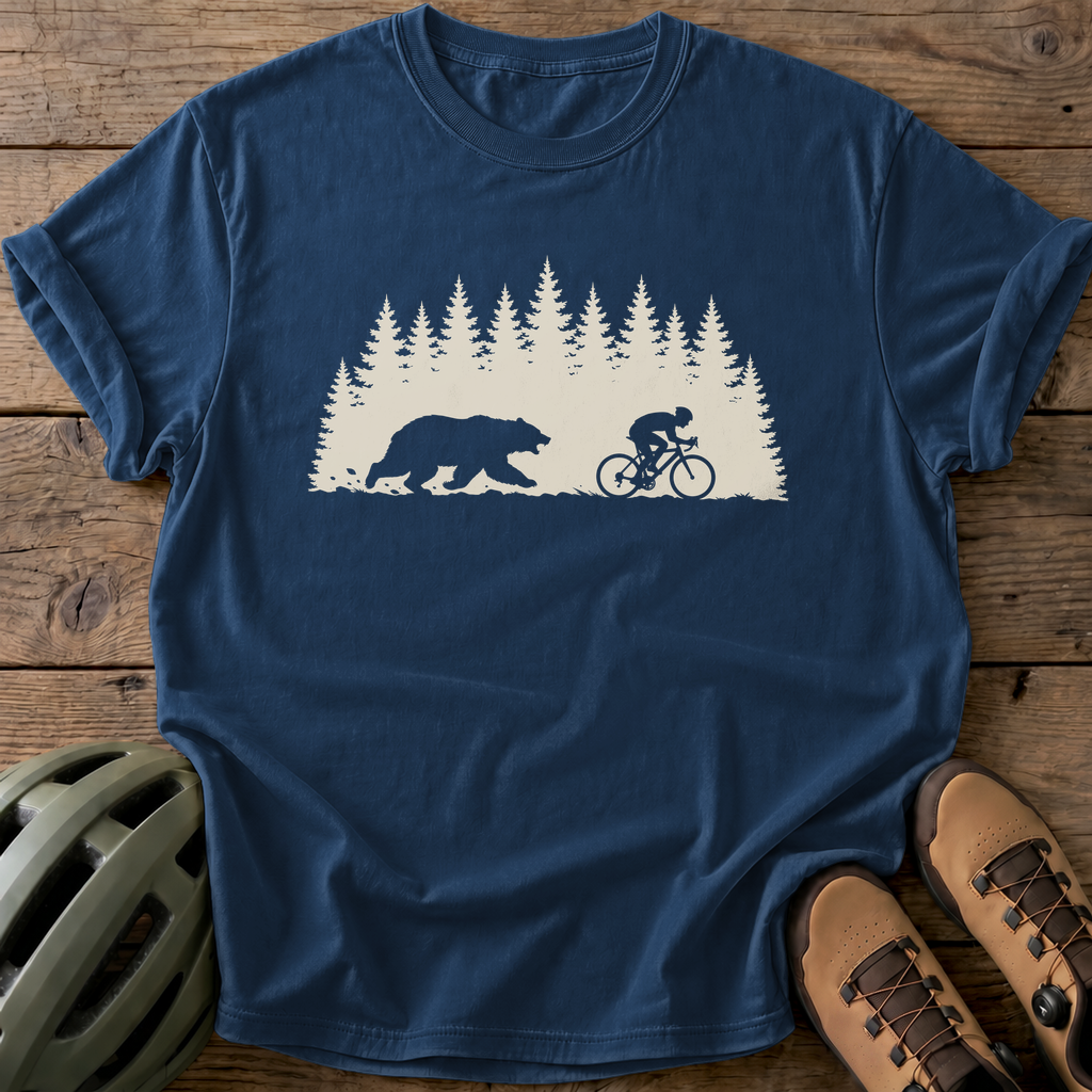 Bear Chase Tee — navy