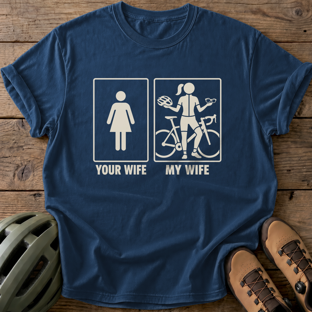 Your Wife My Wife Tee — navy