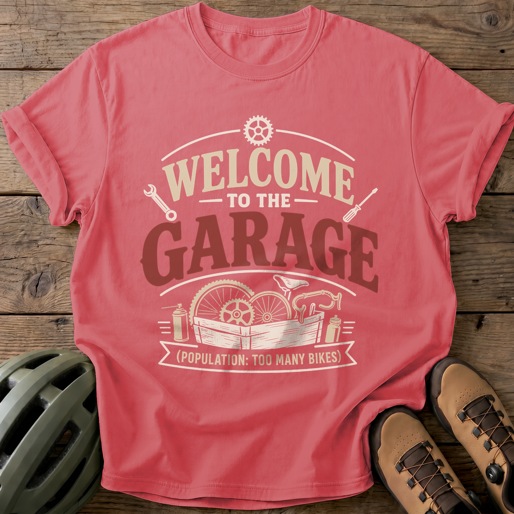 Welcome To The Garage Tee — watermelon