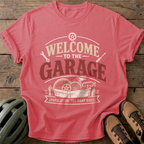 Welcome To The Garage Tee — watermelon