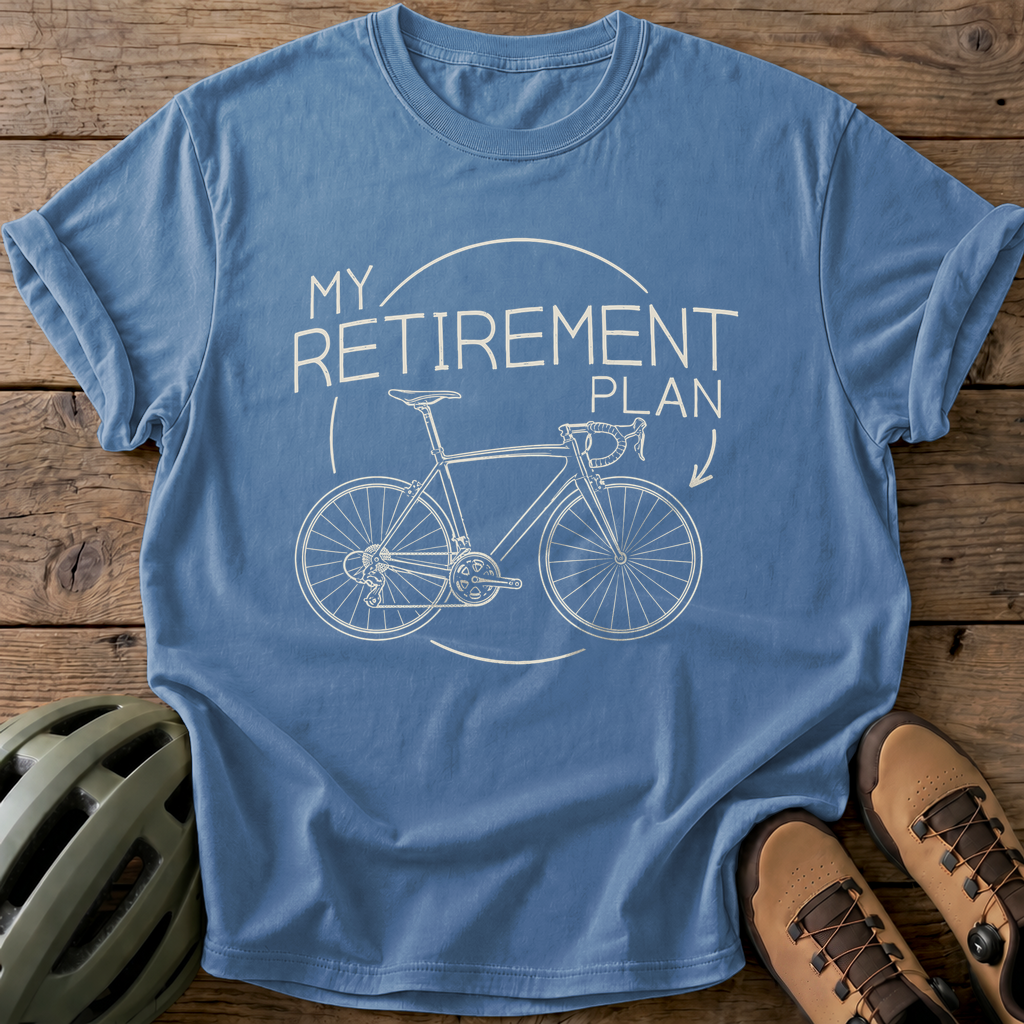 Retirement Plan Tee — blue-jean