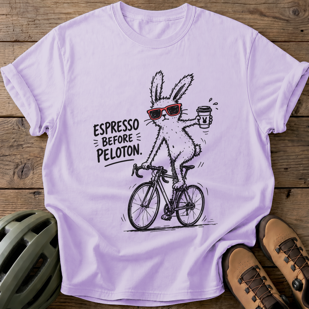 Espresso Peloton Tee — orchid