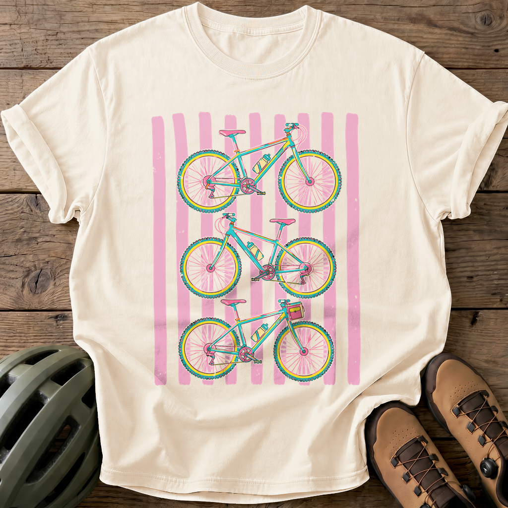 Triple Bicycle Fun Tee — ivory