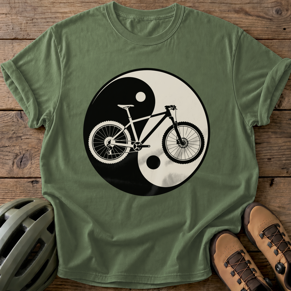Yin Yang Bike Tee — moss