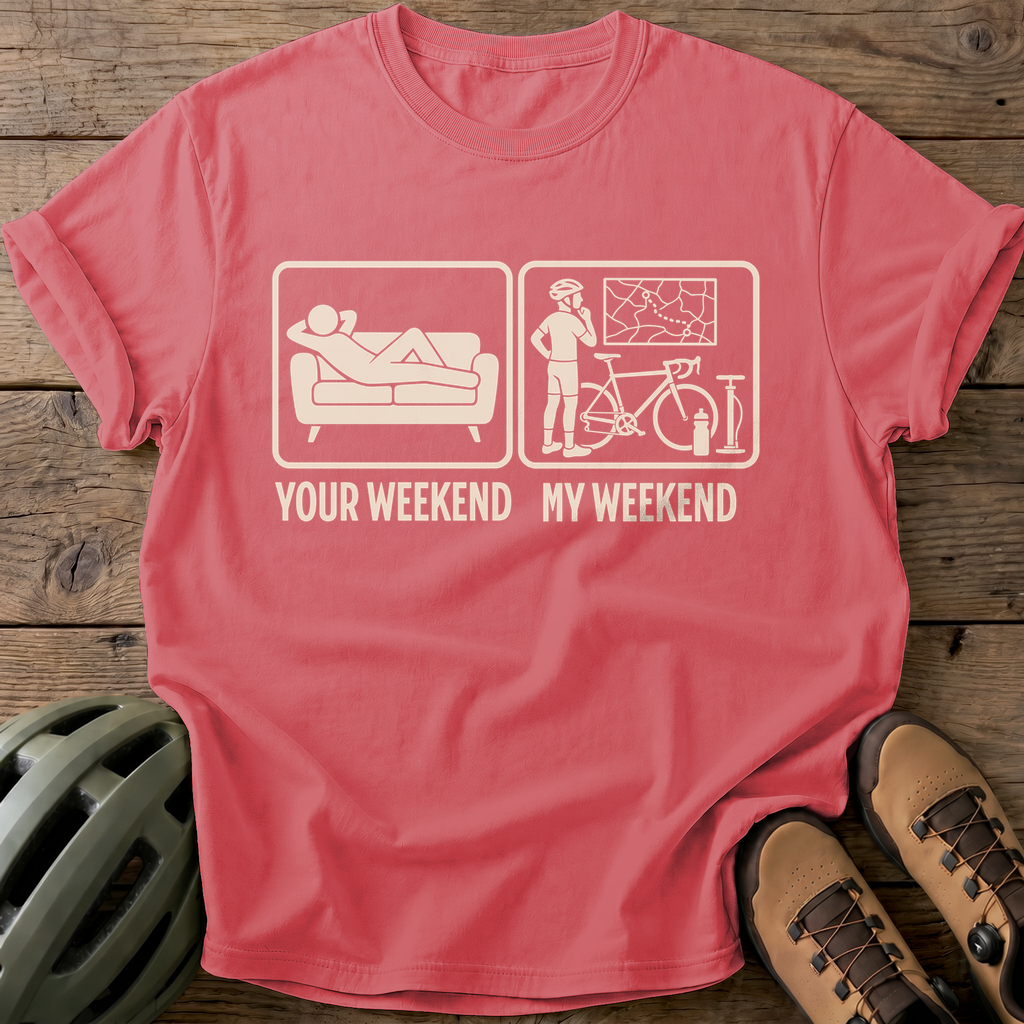 Weekend Cycling Tee — watermelon