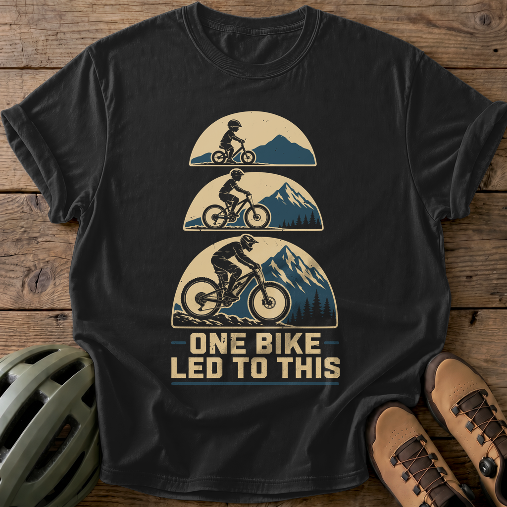 One Bike Led To This Tee — black