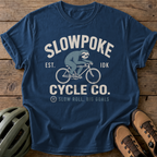 Slowpoke Cycle Co Tee — navy