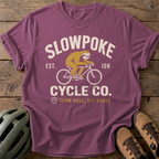 Slowpoke Cycle Co Tee — berry