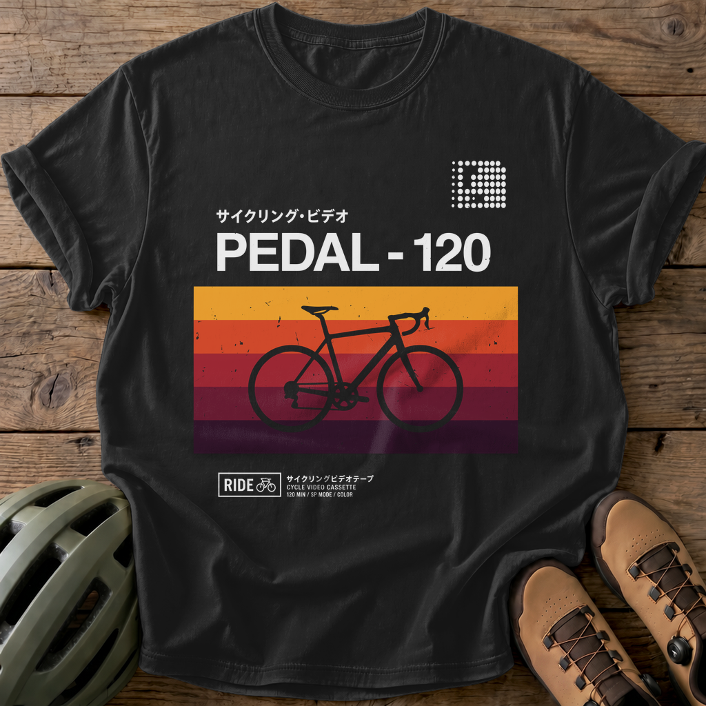 Retro Bike Tee — black