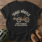Three Wheels Tee — black