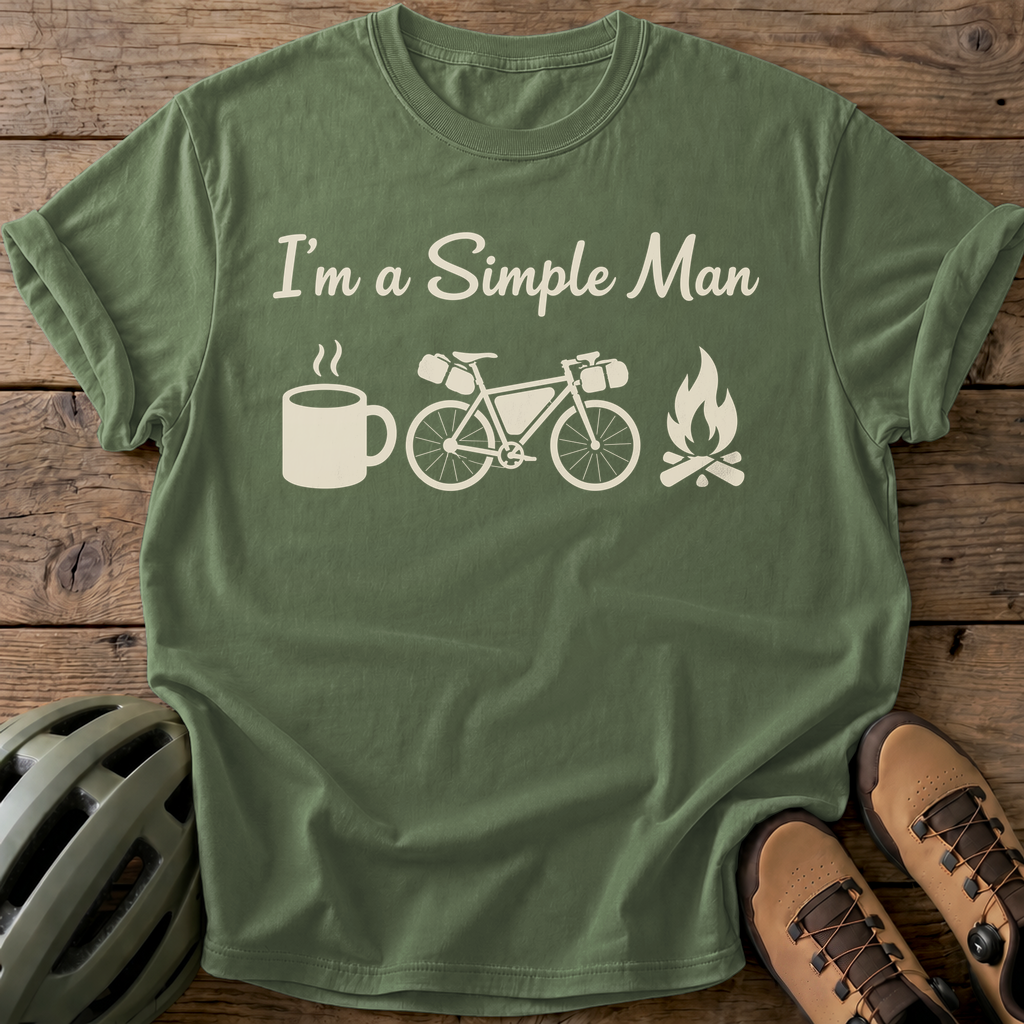 Simple Man Cycling Tee — moss