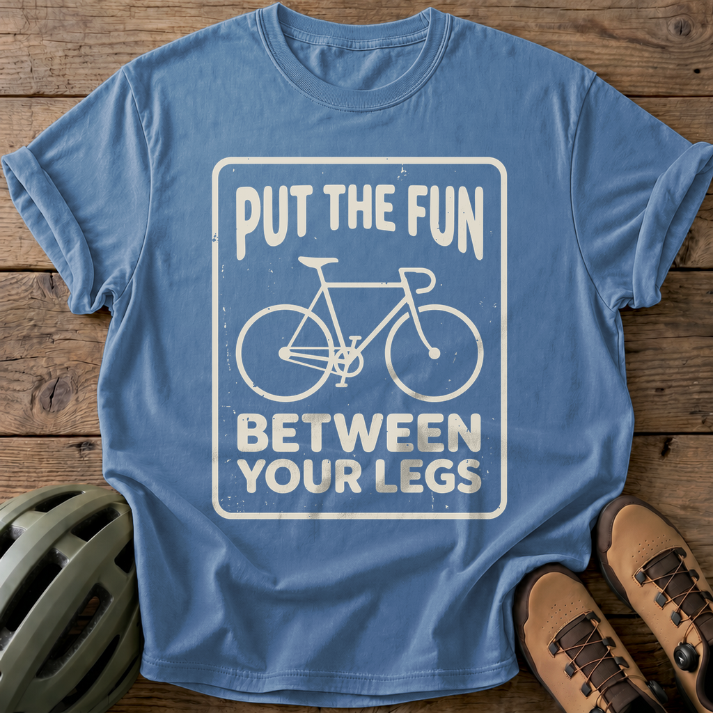 Fun Between Legs Tee — blue-jean