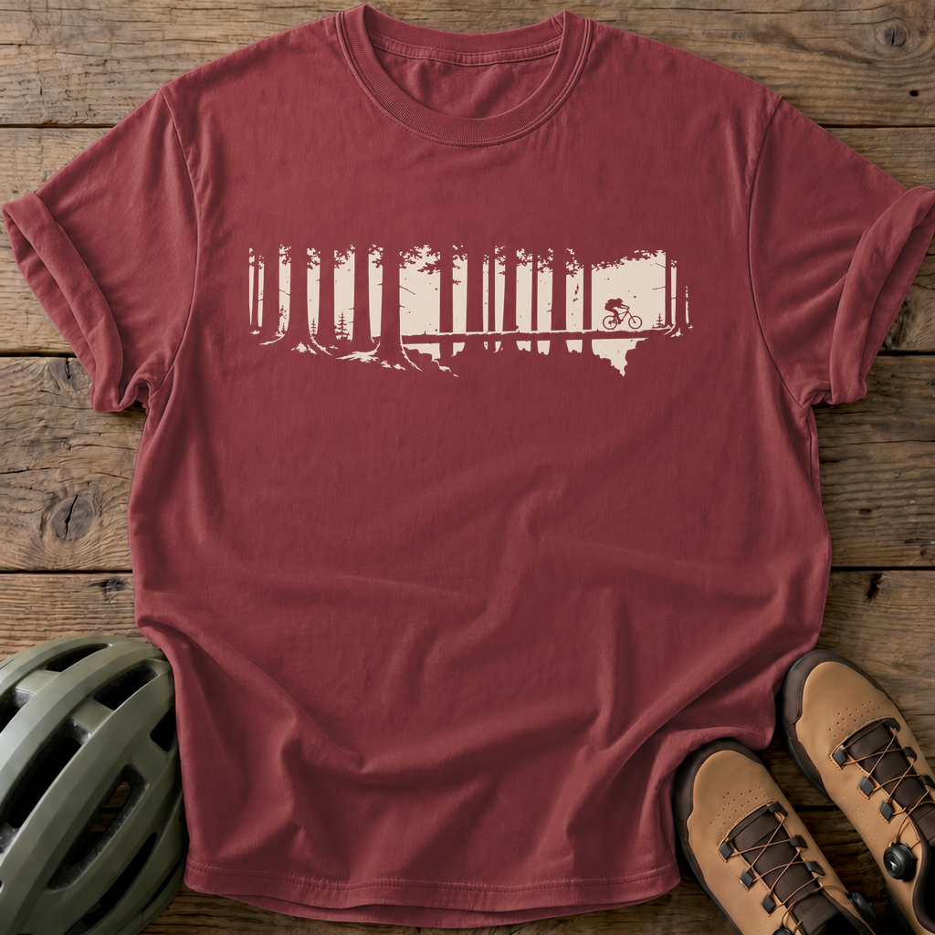Forest Ride Tee — brick