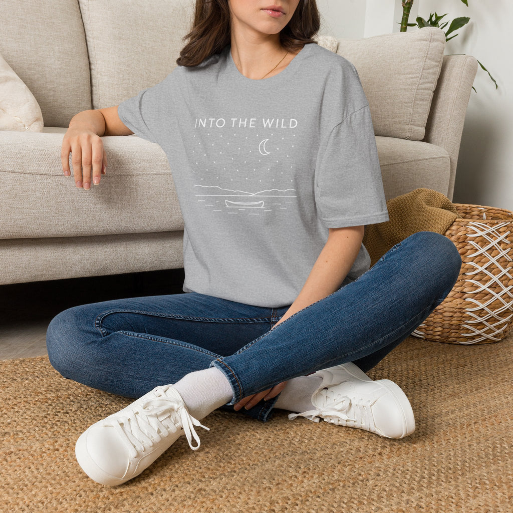 Moonlit Night Boat T-Shirt