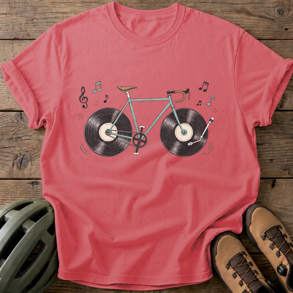 Vinyl Wheels Tee — watermelon