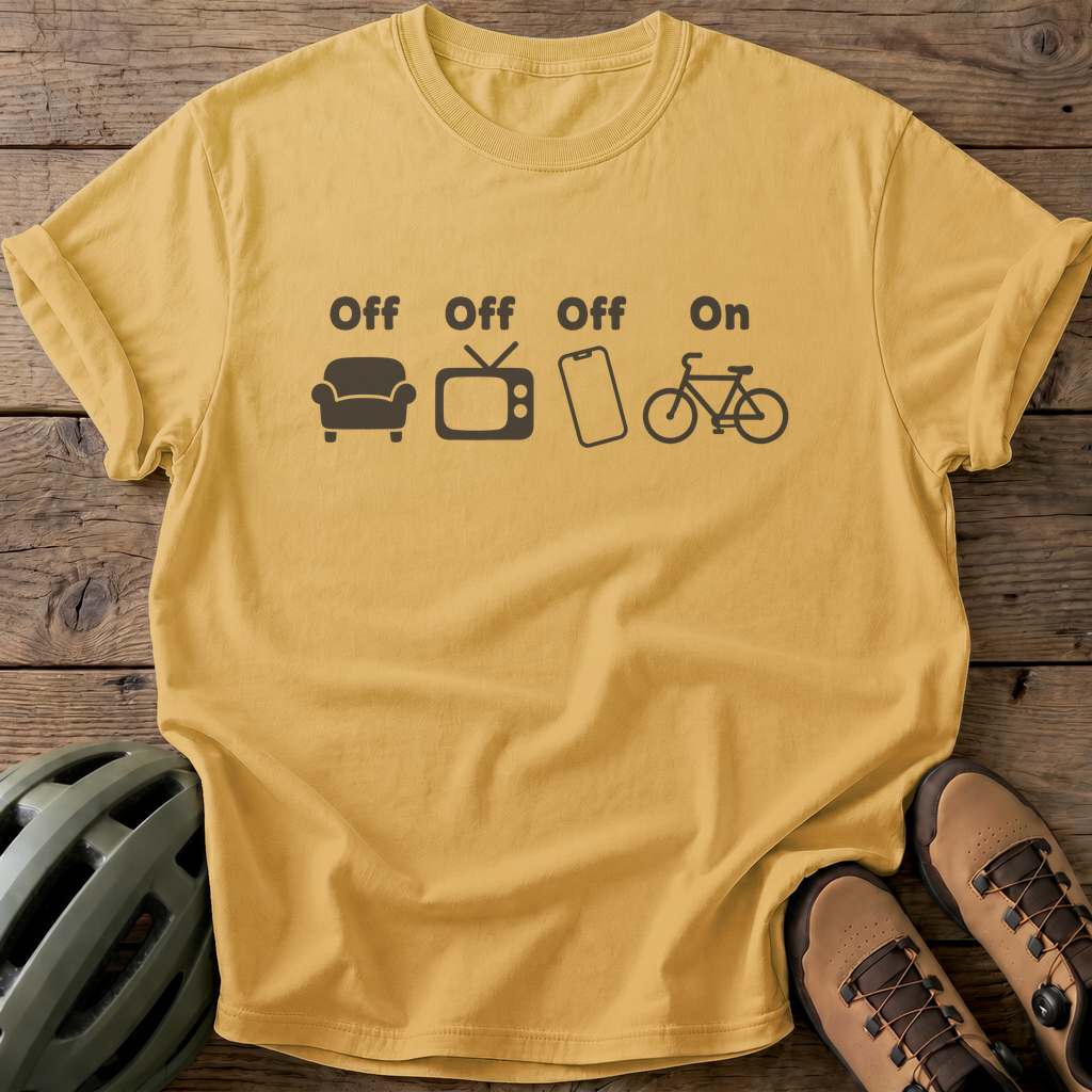 On-Bike Tee — mustard