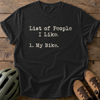 Bike Love List Tee — black