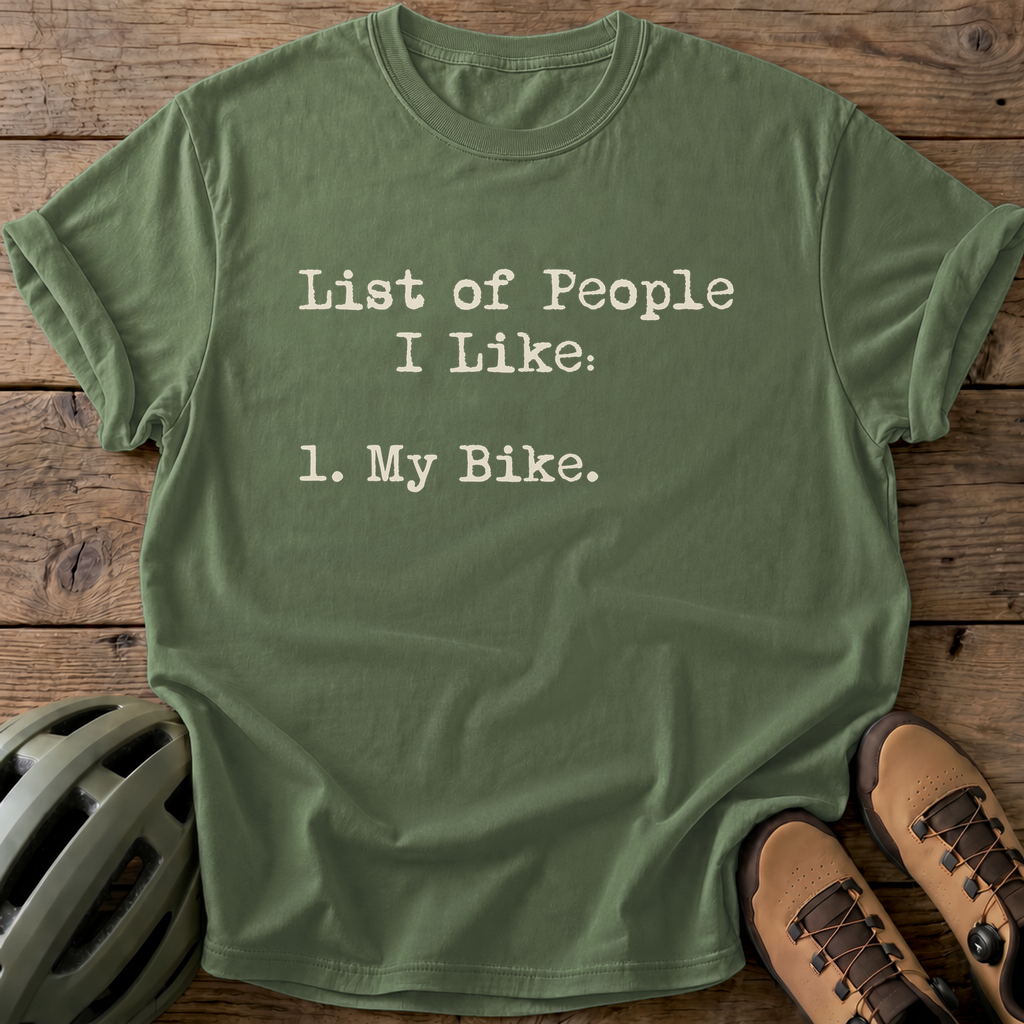 Bike Love List Tee — moss