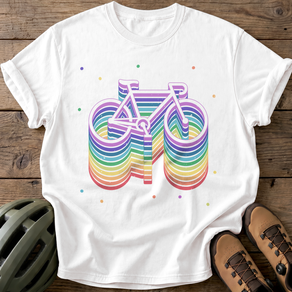 Rainbow Rider Tee — white