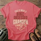 Bike-Obsessed Grandpa Tee — watermelon