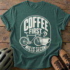 Coffee First Tee — blue-spruce