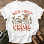Pedal It Out Tee — white