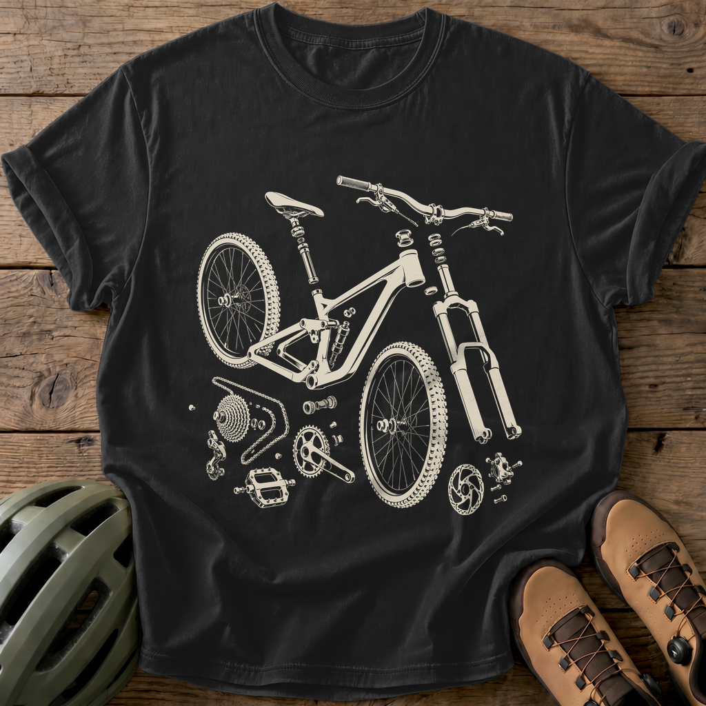 Bike Breakdown Tee — black