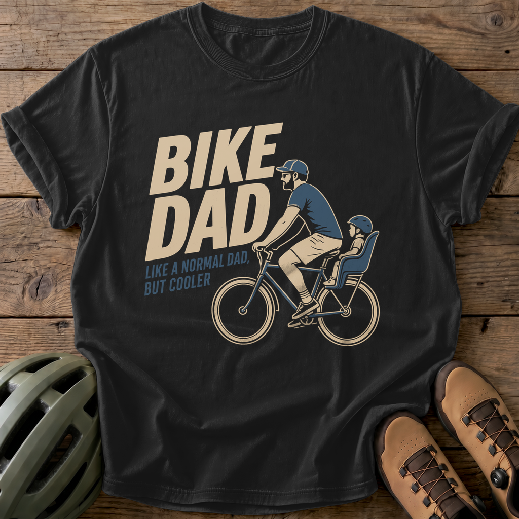 Bike Dad Tee — black