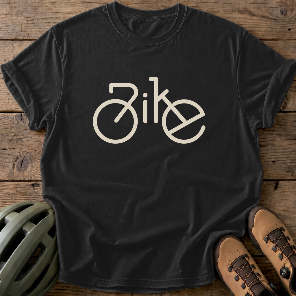 Bike Minimal Tee — black