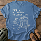 Coffee Stops Tee — blue-jean
