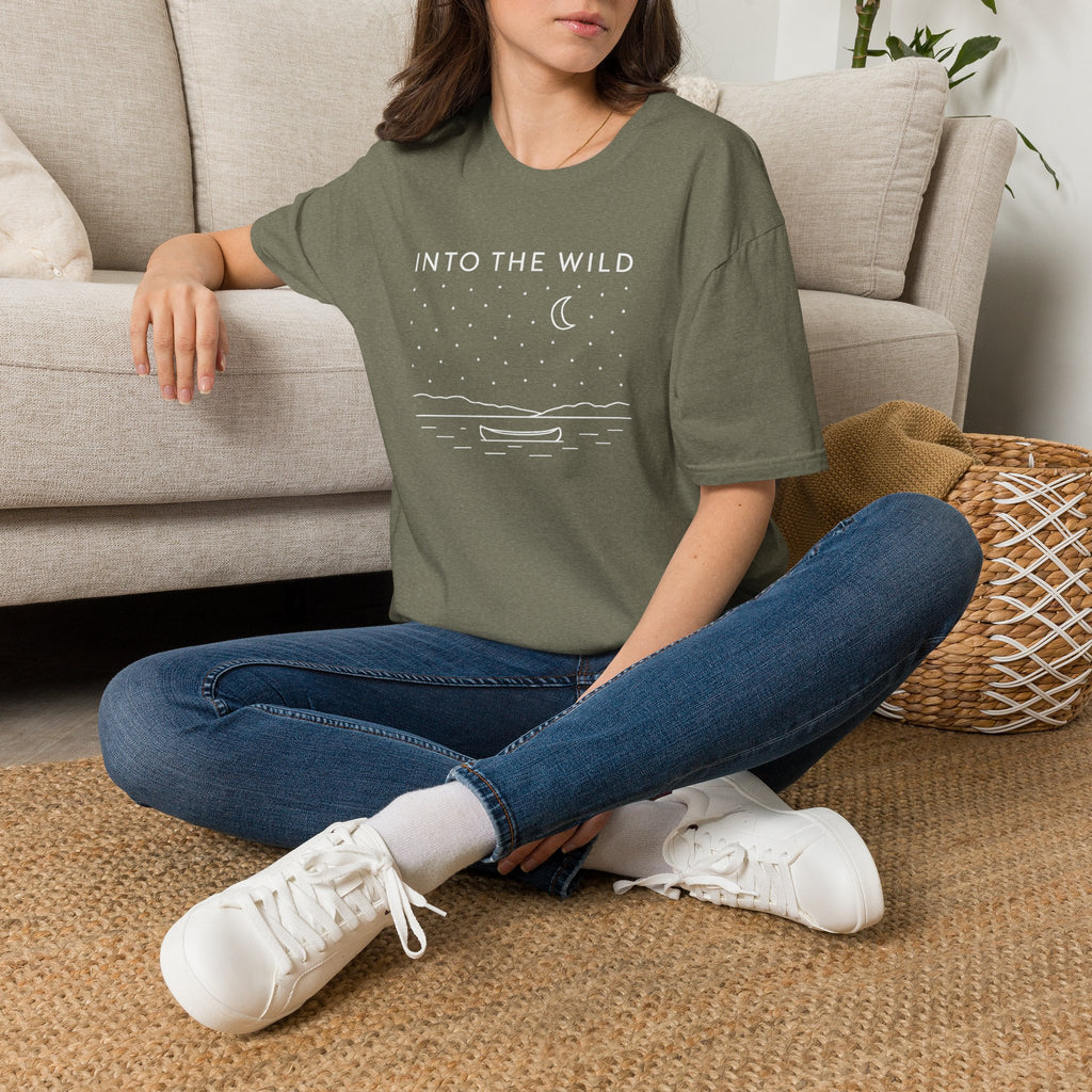 Moonlit Night Boat T-Shirt