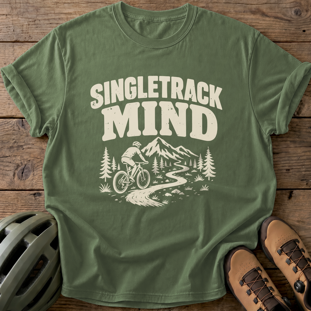 Singletrack Mind Tee — moss
