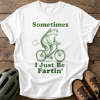 Fartin' Frog Tee — white