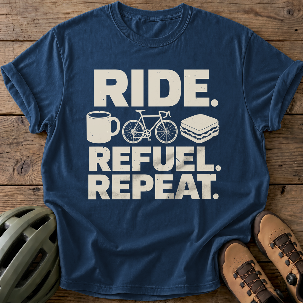 Ride Refuel Tee — navy