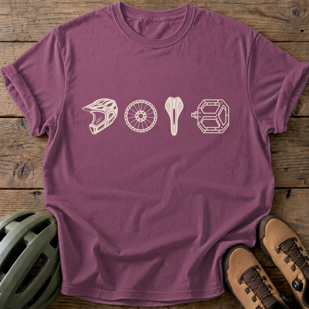 Cyclist Essentials Tee — berry