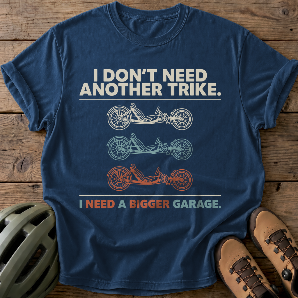 Bigger Garage Tee — navy