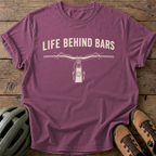 Behind Bars Tee — berry
