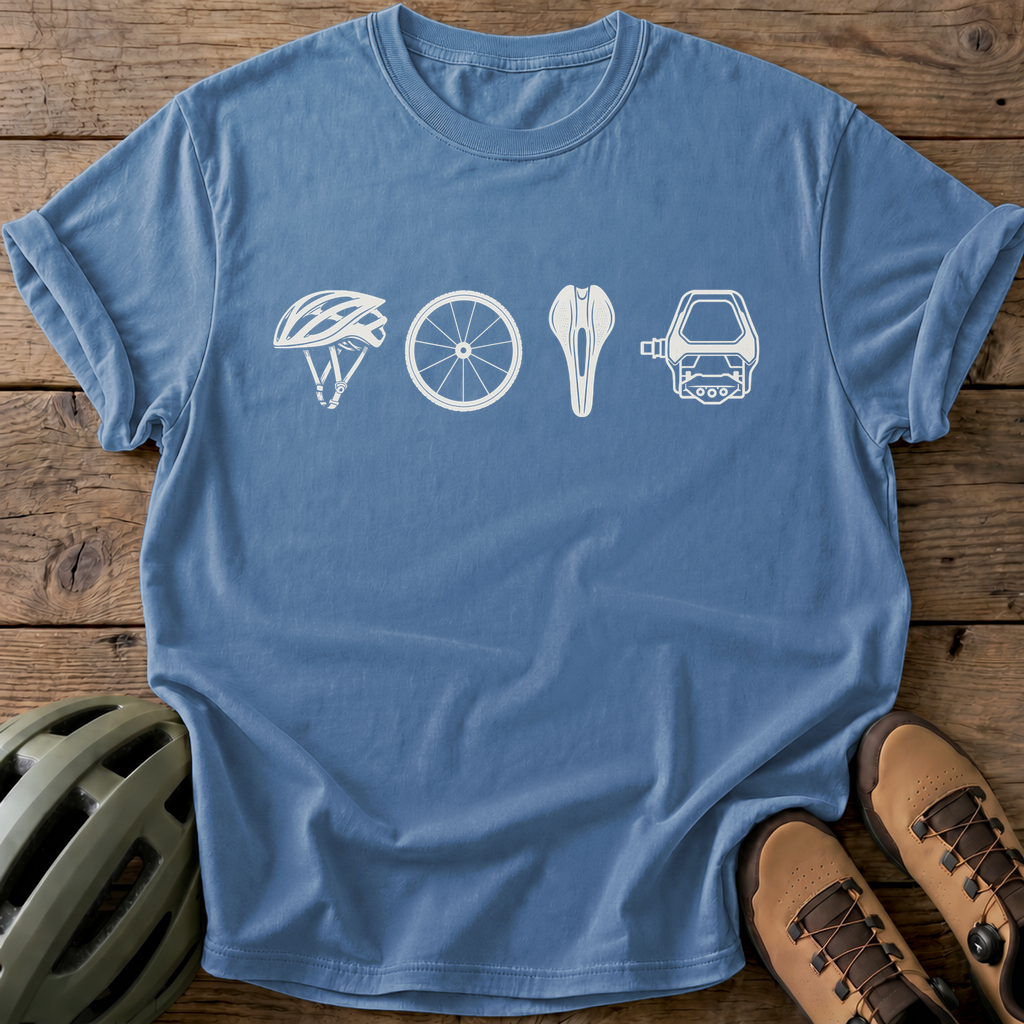 Cycling Essentials Tee — blue-jean