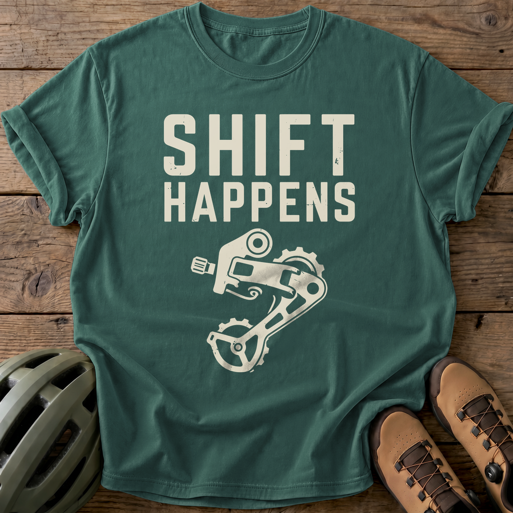 Shift Happens Tee — blue-spruce