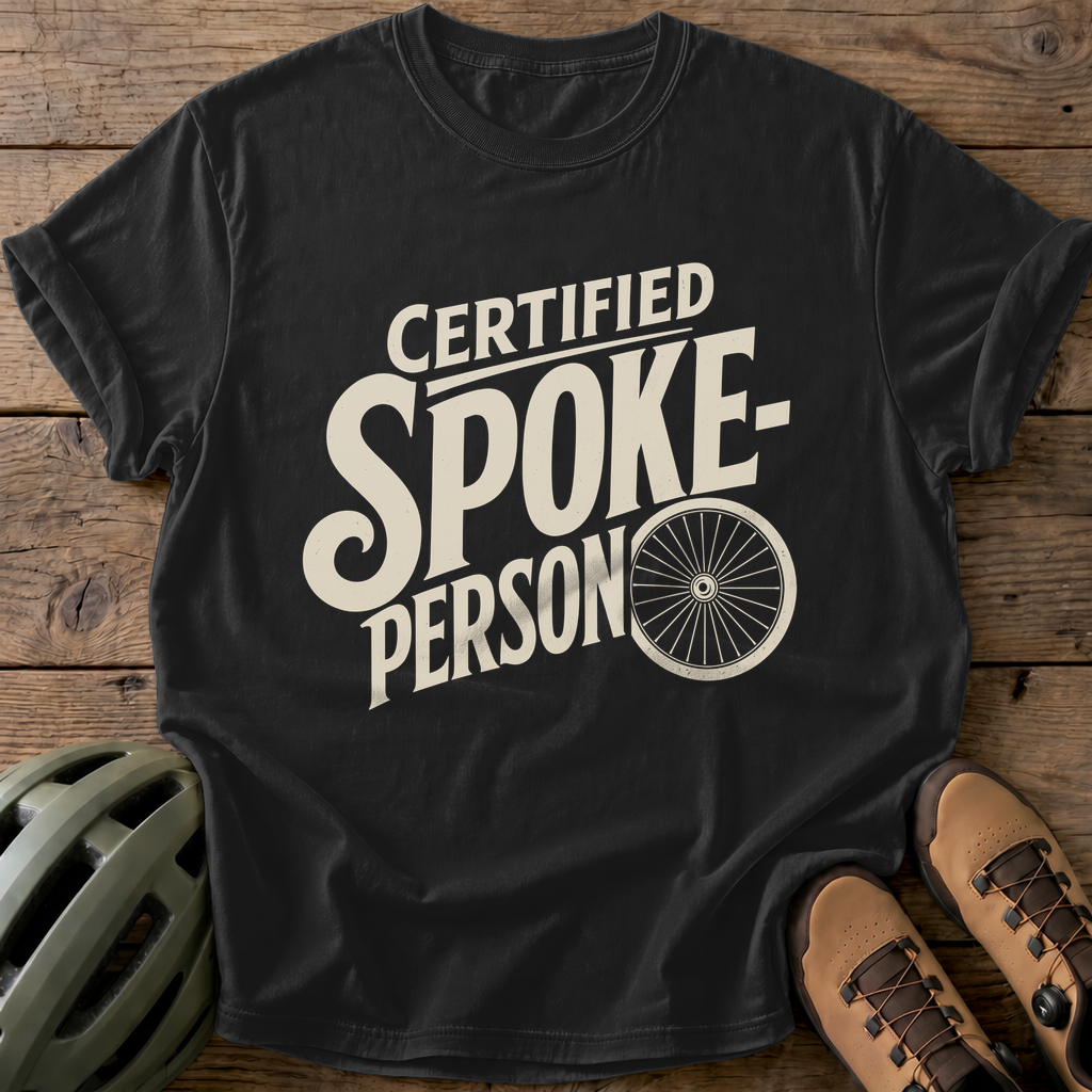 Certified Spoke-Person Tee — black