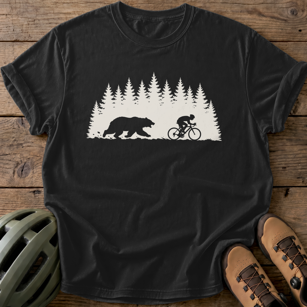 Bear Chase Tee — black
