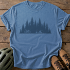 Campfire Trails Tee — blue-jean