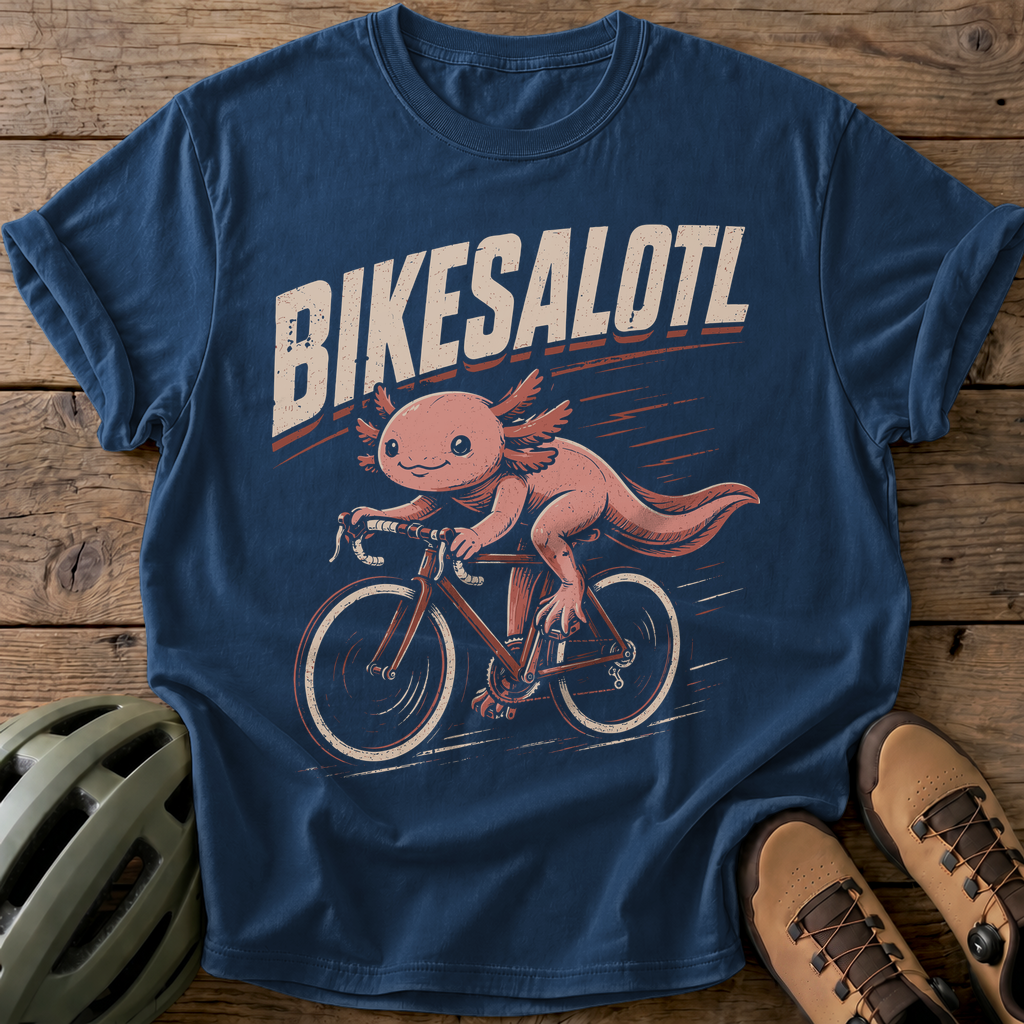 Bikesalotl Tee — navy