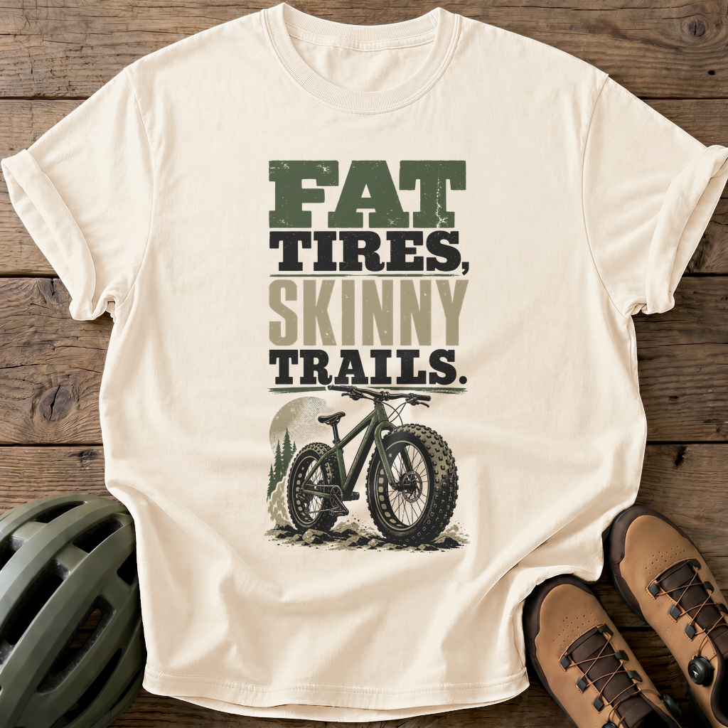 Fat Tires Tee — ivory