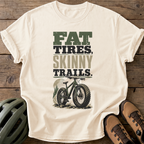 Fat Tires Tee — ivory