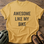 Awesome Bike Tee — mustard